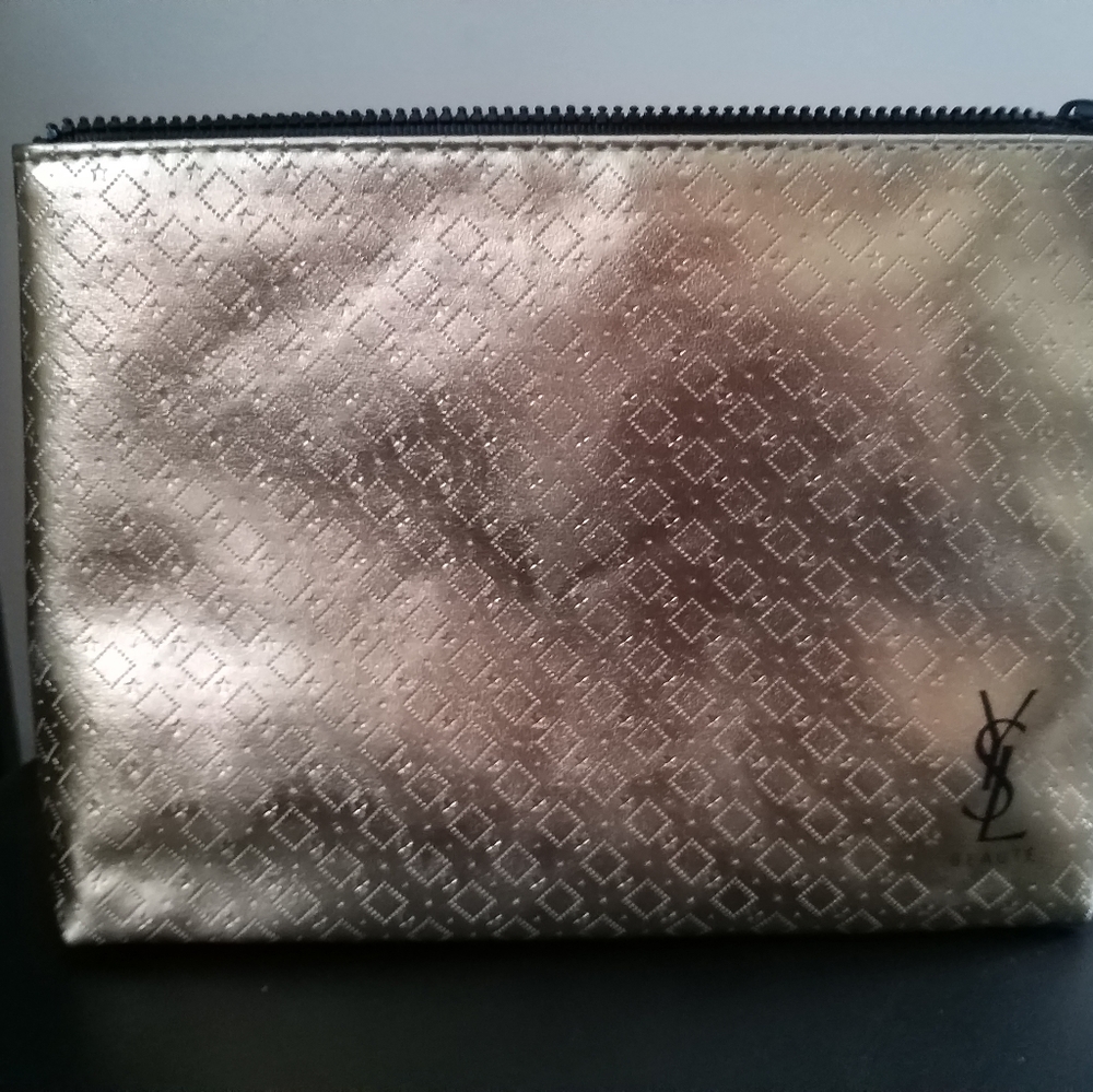 Ysl makeup bag brand bew gold
